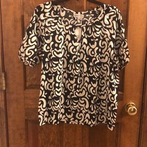 Black and White Design Blouse